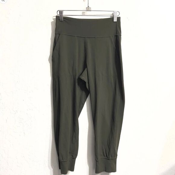 LULULEMON Align Womens High Rise Jogger Leggings Size 4 Olive Green Active Yoga - Picture 1 of 10